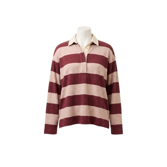 NEW FAHERTY women's legend™ popover sweater in deep red rugby